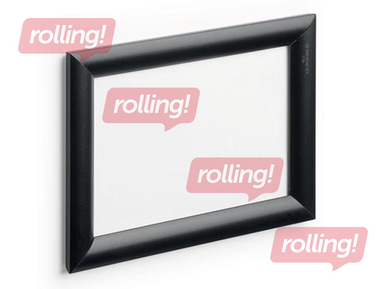 Alumiiniumprofiili raam koos klambritega Durable, A5, must