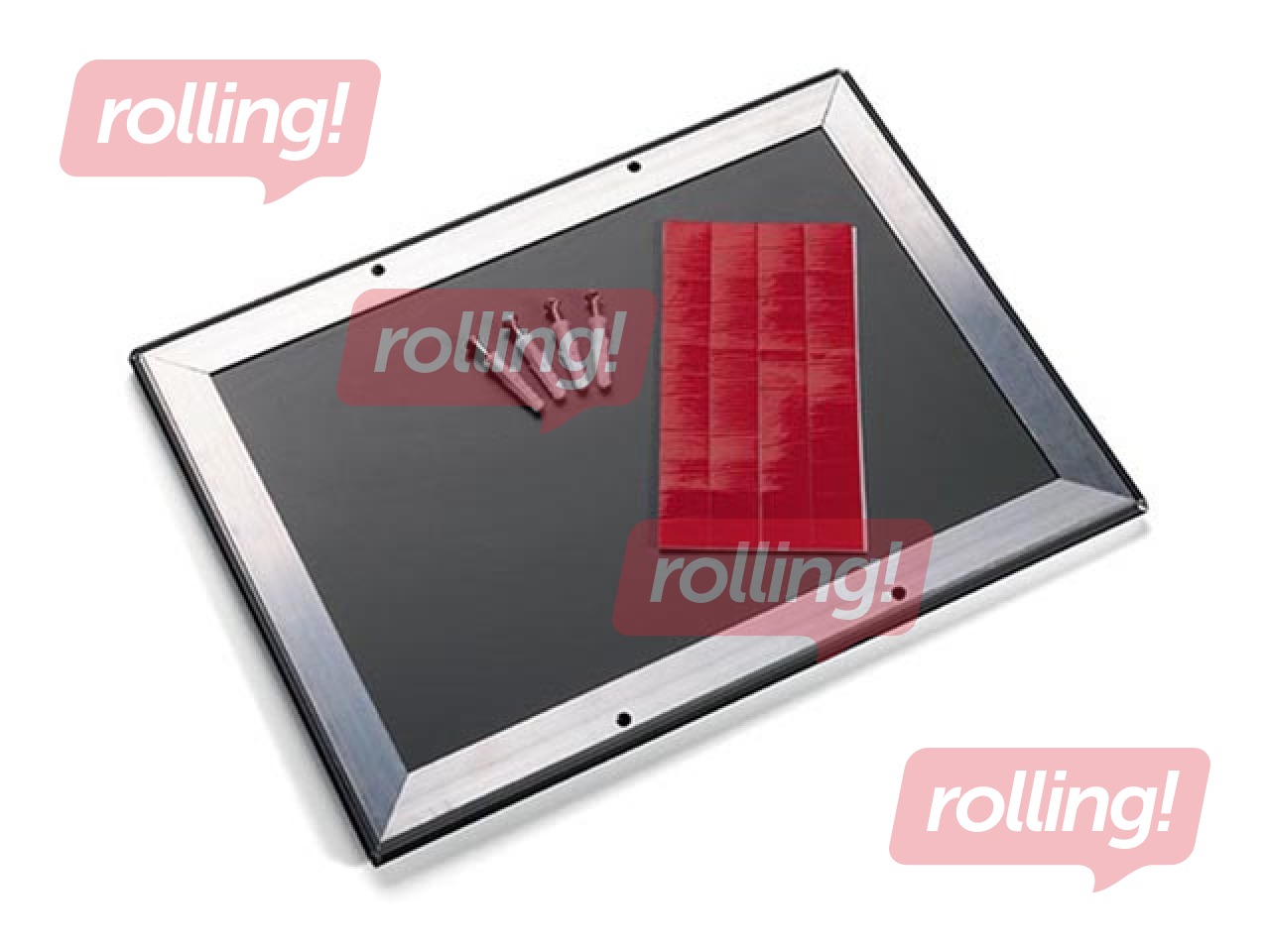 Alumiiniumprofiili raam koos klambritega Durable, A4, must