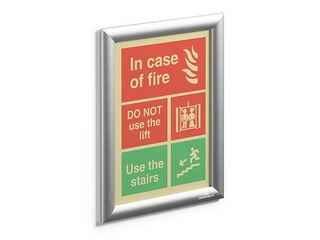 Alumiiniumprofiili raam koos klambritega Durable, A4, hõbedane