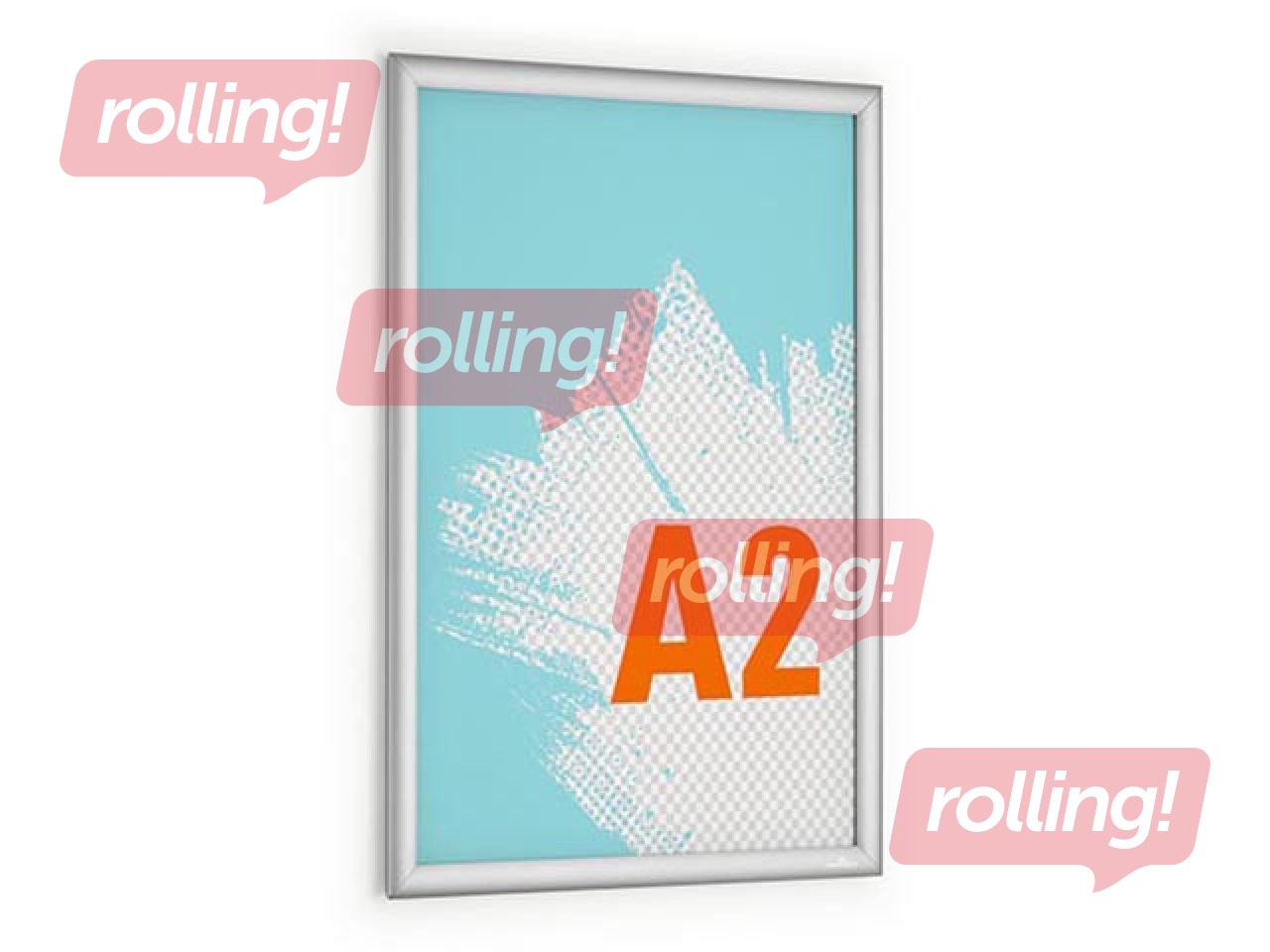 Aluminum profile frame with clips Durable, A2, silver