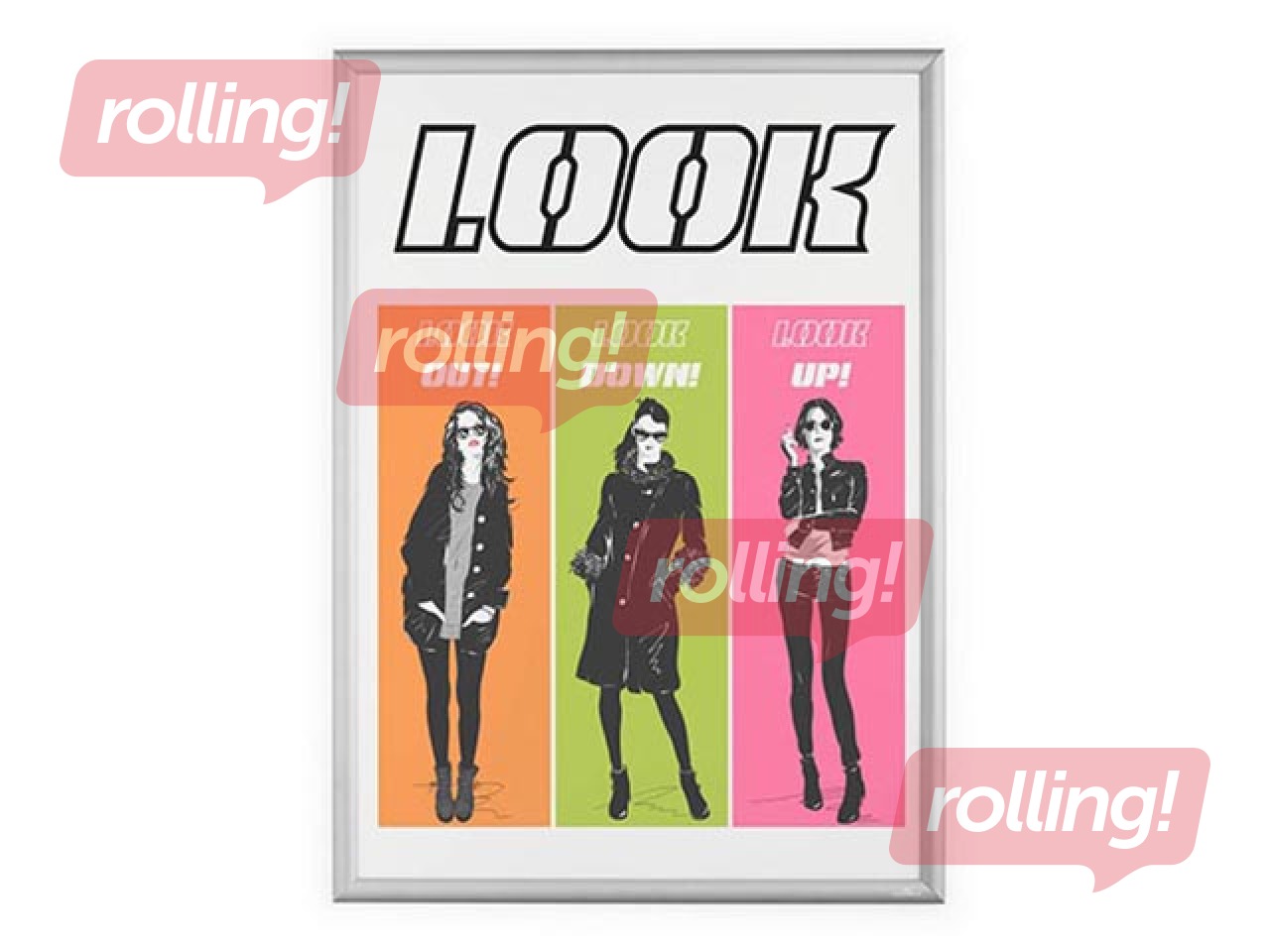 Aluminum profile frame with clips Durable, A1, silver