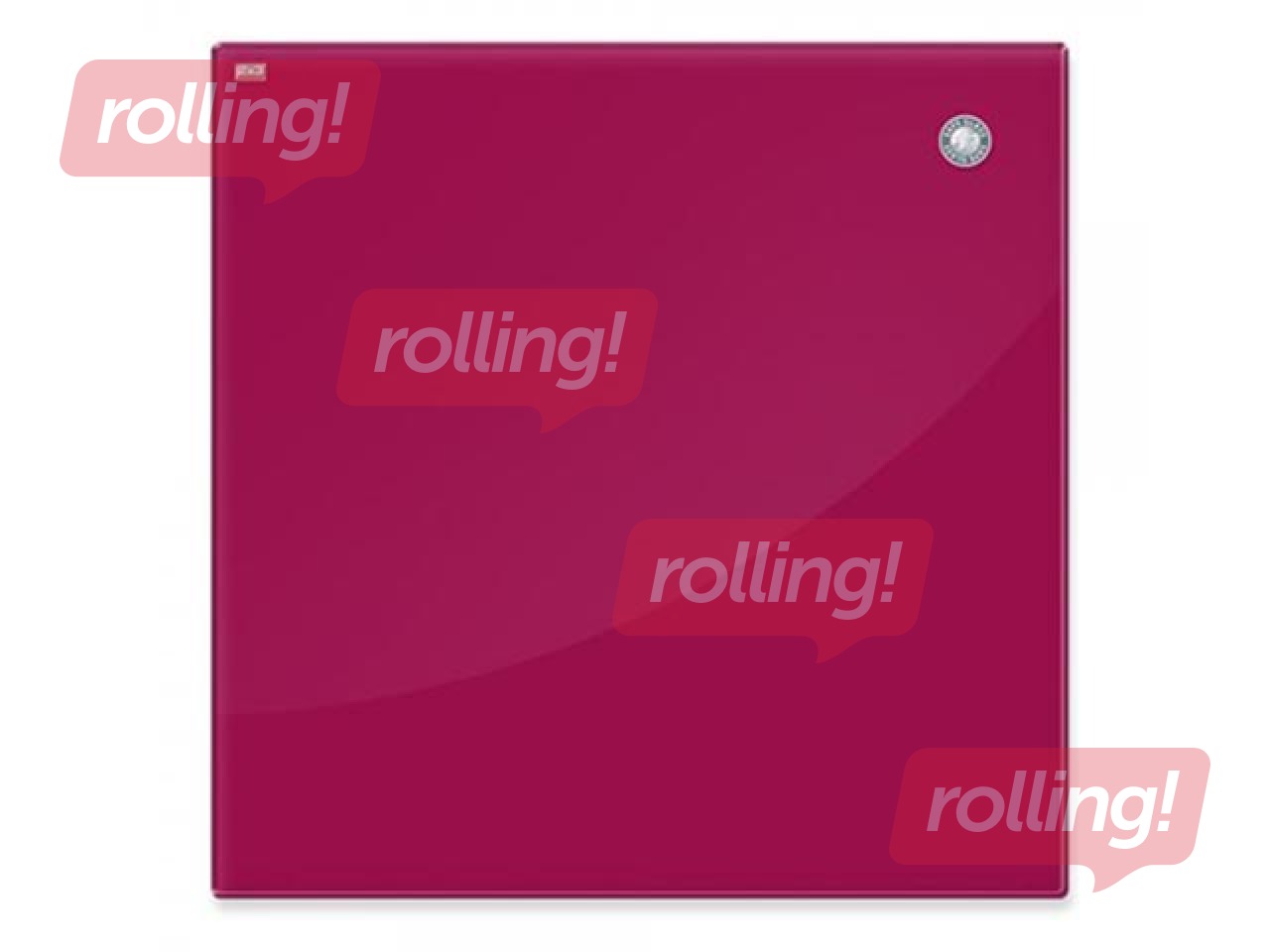 Magnetic glassboard 2x3, 45 x 45 cm, raspberry color