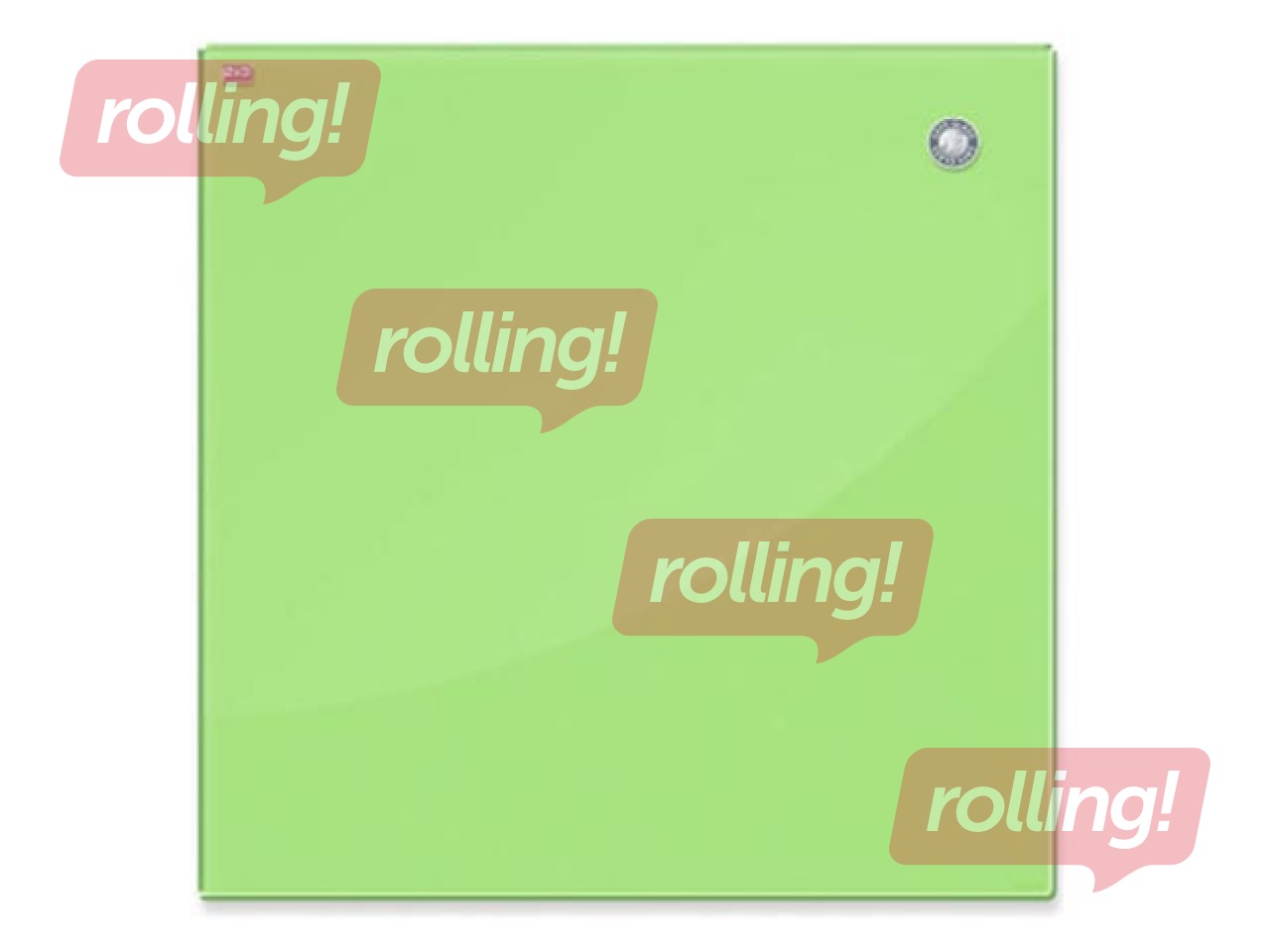 Klaastahvel-magnettahvel 2x3, 45 x 45 cm, heleroheline 