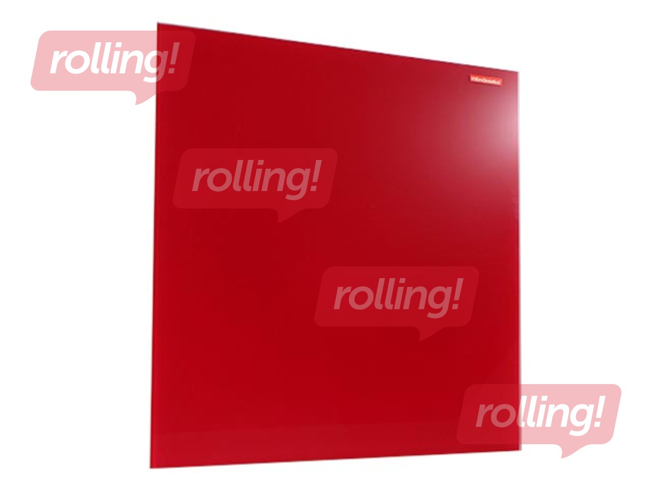 Klaastahvel,magneetiline, 45 x 45 cm, punane