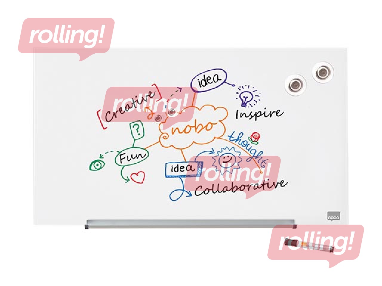 Magnetiline klaastahvel Nobo Impression Pro, 31