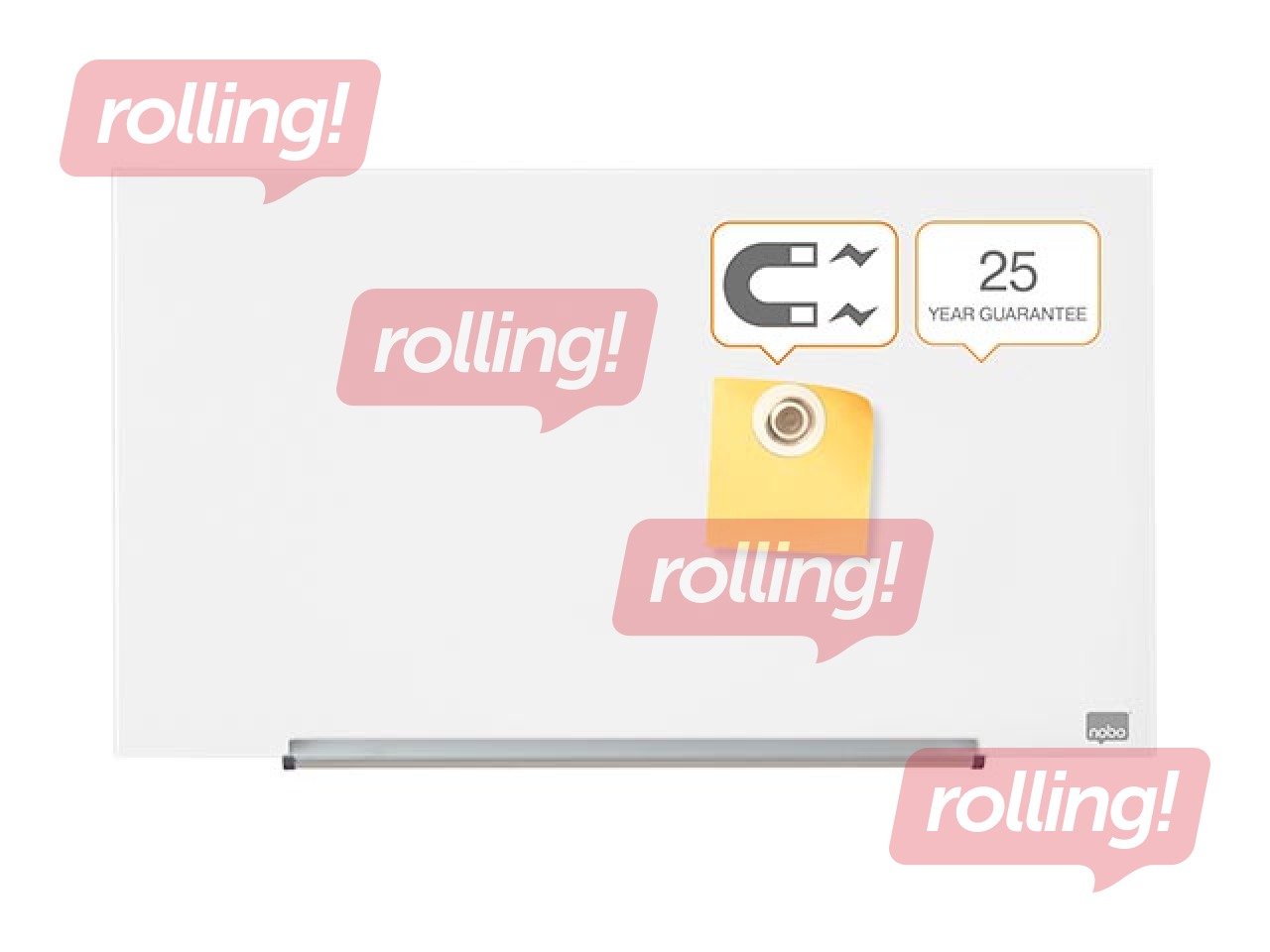 Magnetiline klaastahvel Nobo Impression Pro, 31