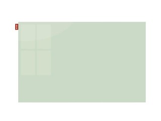 Magnetic glassboard MemoBe, 120 x 90 cm, white