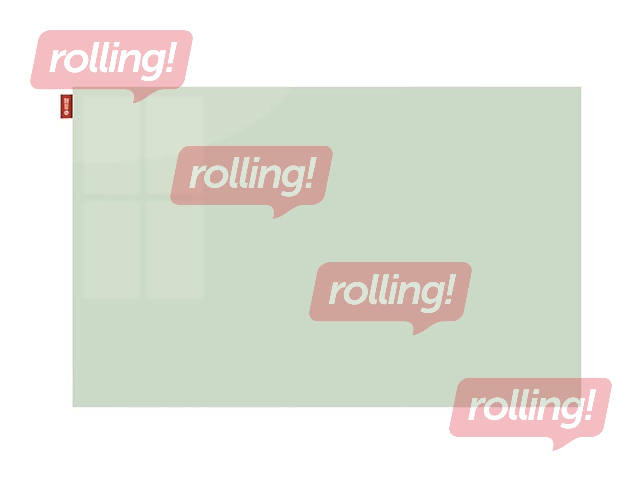 Magnetiline klaasplaat Memoboard, 120 x 90 cm, valge