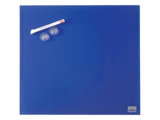 Magnetiline klaastahvel Nobo, 45 x 45 cm, sinine