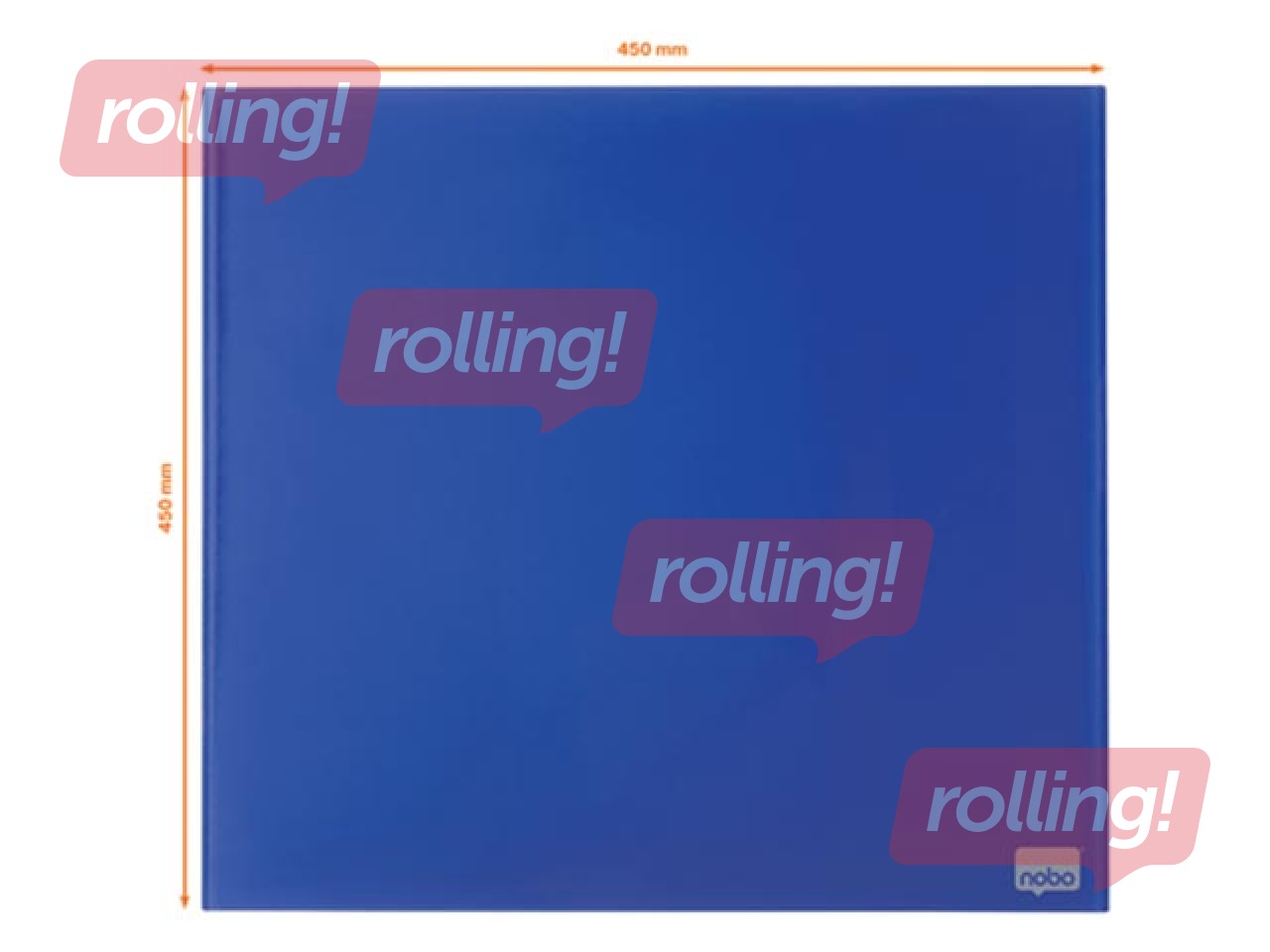 Magnetiline klaastahvel Nobo, 45 x 45 cm, sinine