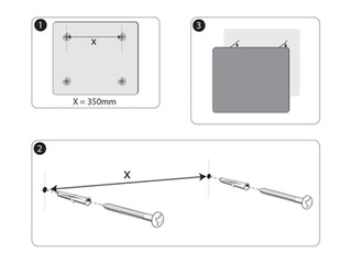 Magnetiline klaastahvel Nobo, 45 x 45 cm, sinine