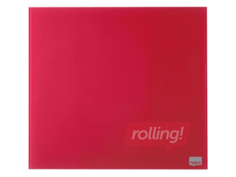 Magnetiline klaastahvel Nobo, 45 x 45 cm, punane