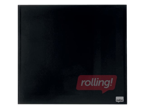 Magnetiline klaastahvel Nobo, 45 x 45 cm, must