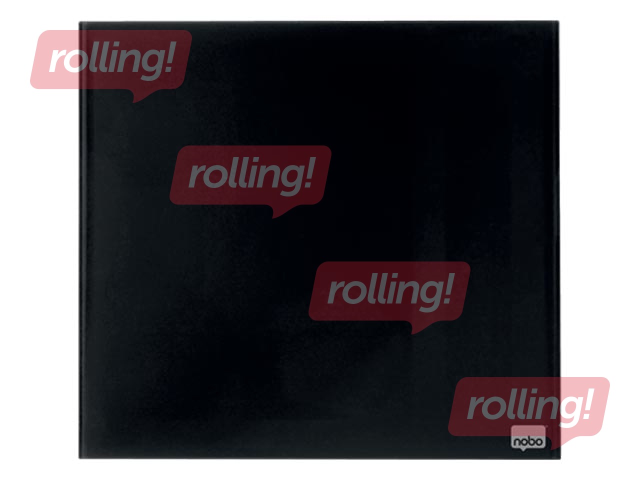 Magnetiline klaastahvel Nobo, 45 x 45 cm, must