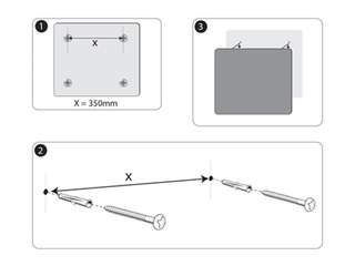 Magnetiline klaastahvel Nobo, 45 x 45 cm, must