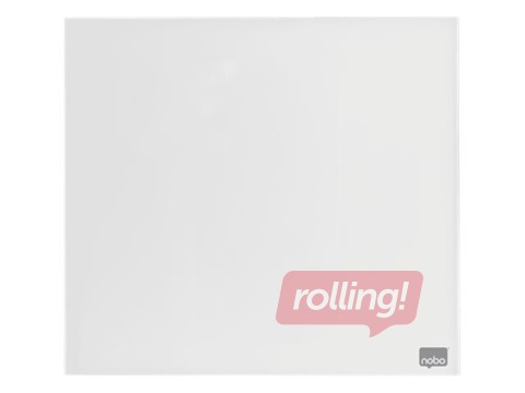Magnetiline klaastahvel Nobo, 45 x 45 cm, valge