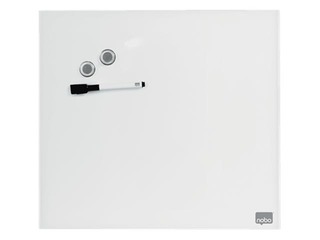 Magnetiline klaastahvel Nobo, 45 x 45 cm, valge
