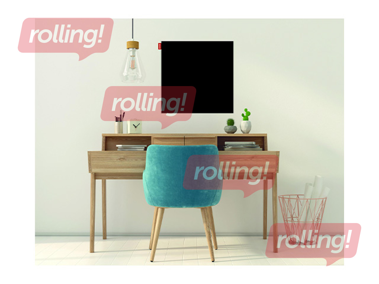 Klaastahvel Memoboards, magnetiline, 80x60cm, must