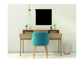 Стеклянная доска Memoboards, магнитная, 80x60см, чёрная