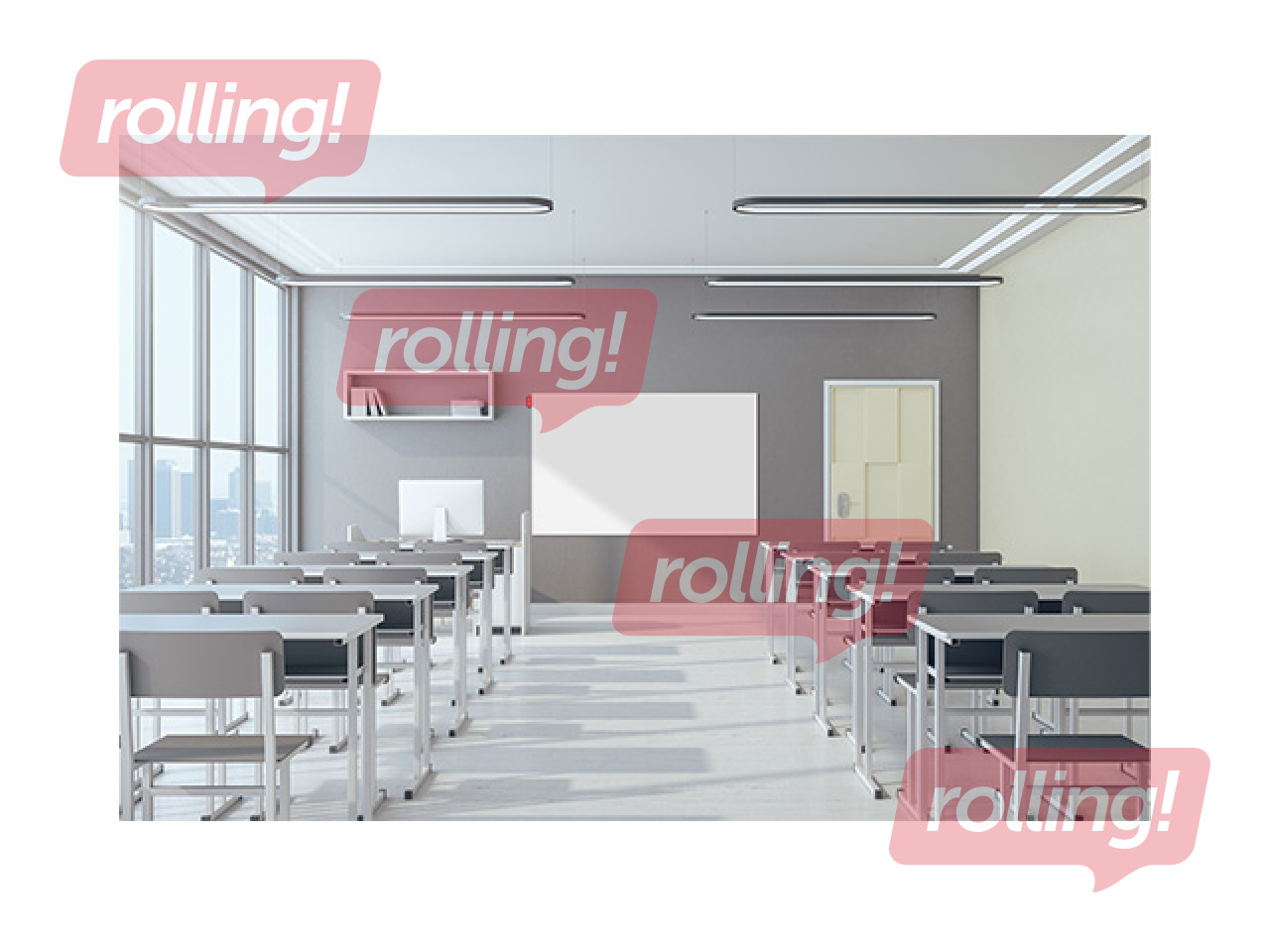 Klaastahvel Memoboards, magnetiline, 150x100cm, valge