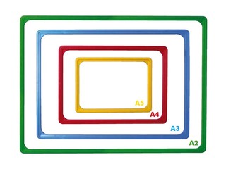 Plastmassist raam  A4, roheline