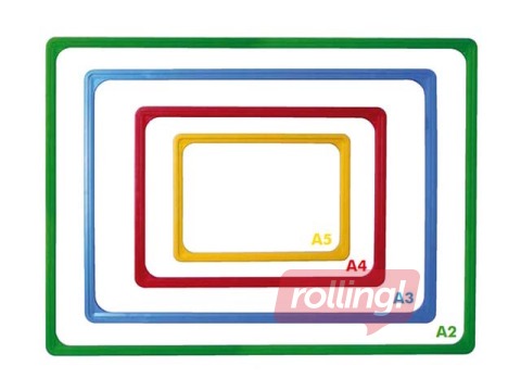 Plastic frame  A3, green