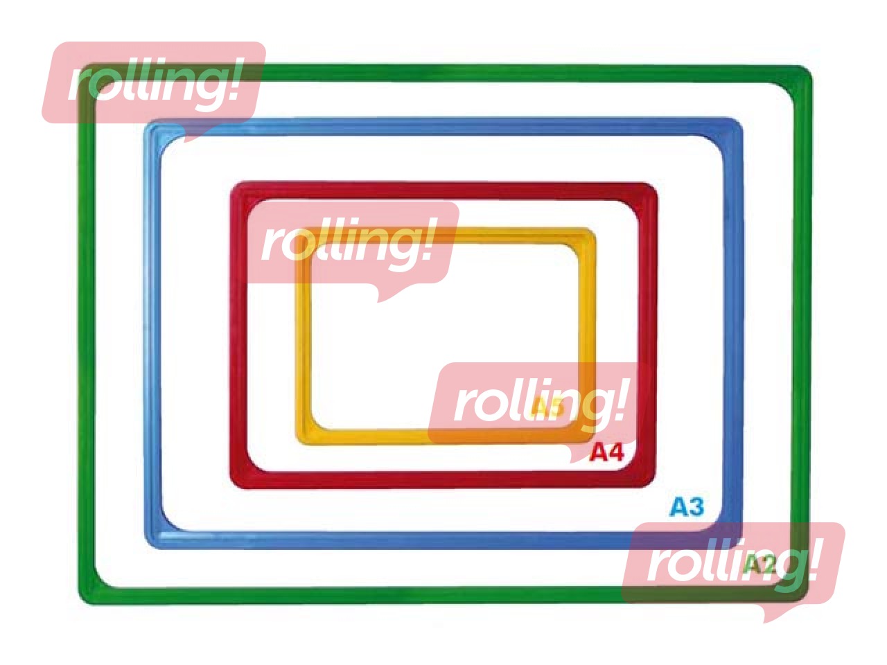 Plastmassist raam A2, roheline