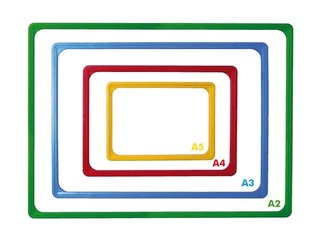 Рамка пластиковая A4, жёлтая