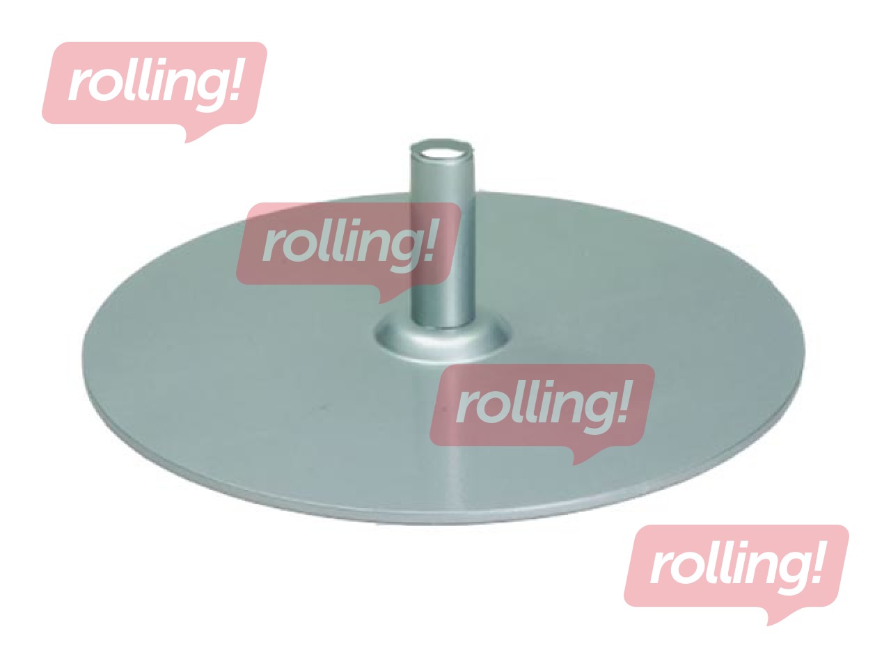 Metal foot for SK frame holder, rounded