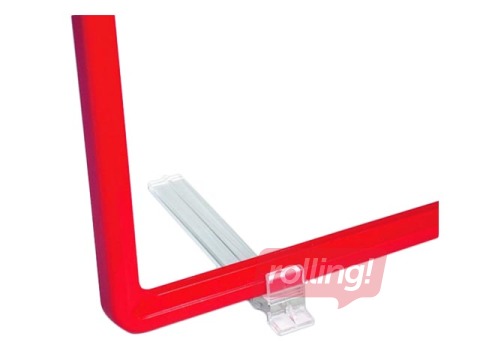 Table stand for plastic frames, angled