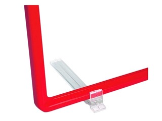 Table stand for plastic frames, angled