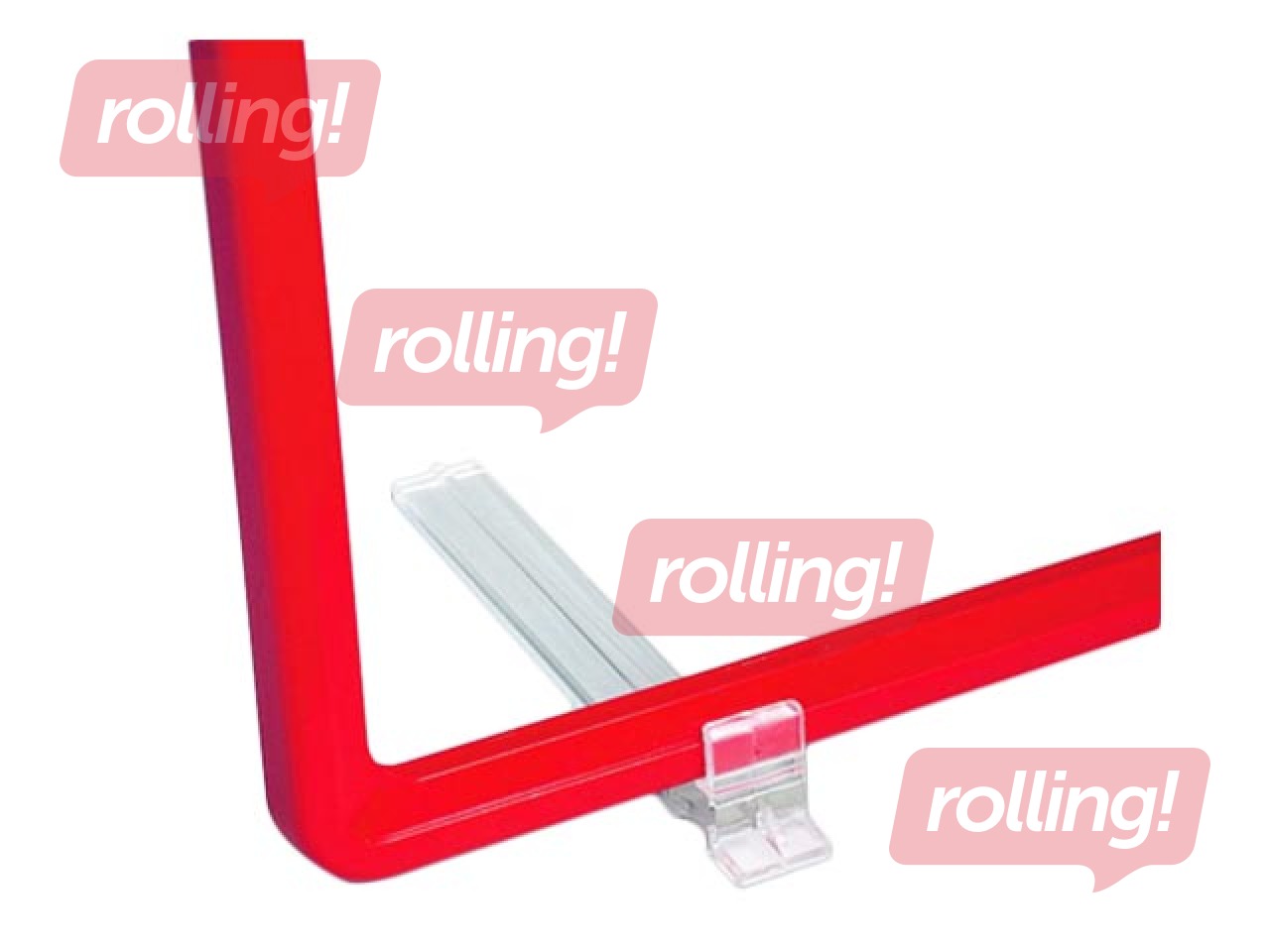 Table stand for plastic frames, angled