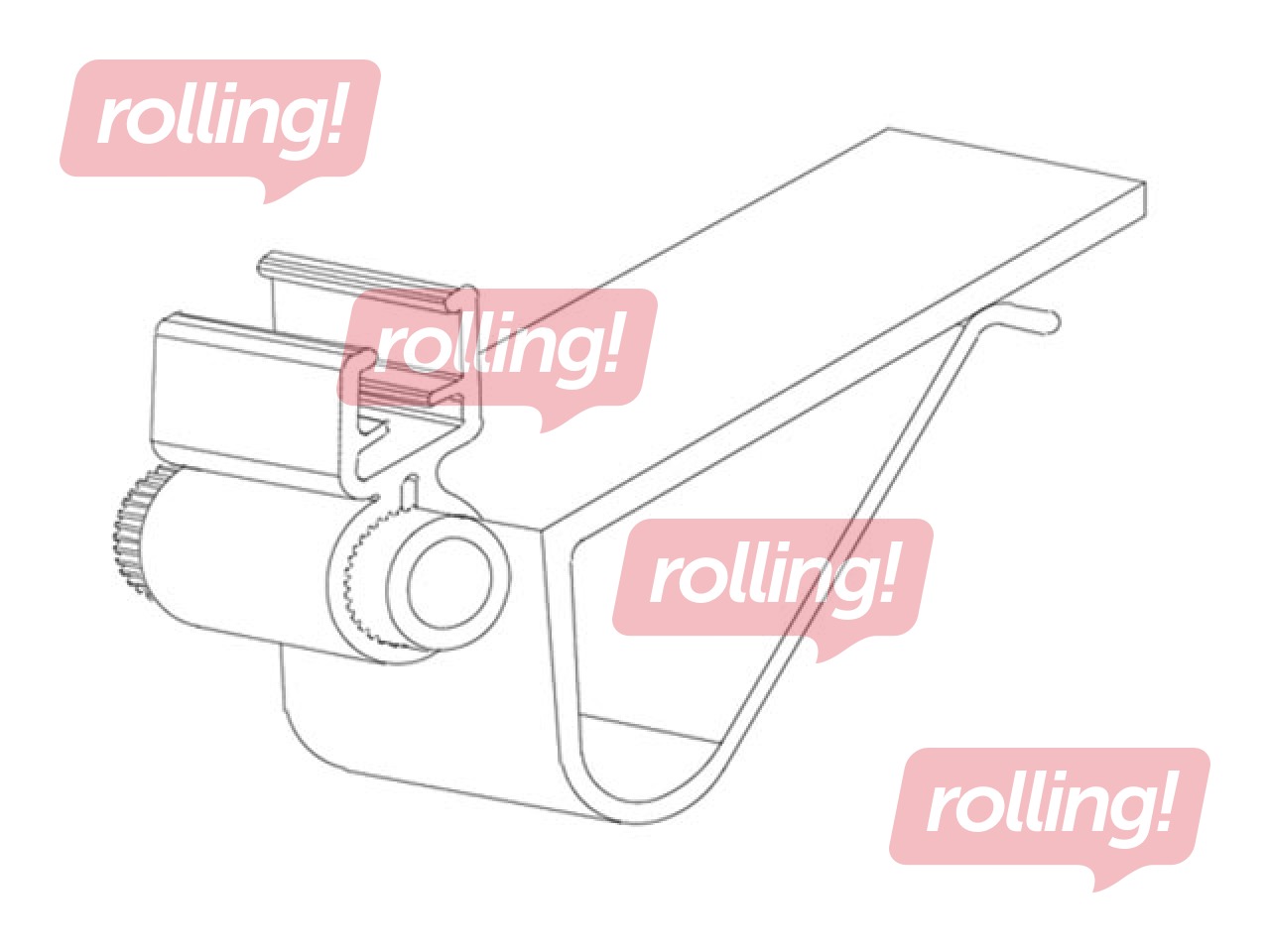 Clip for mounting frames on shelves and boxes