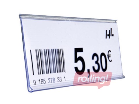 Datastrip with tape, 26x1000 mm, transparent