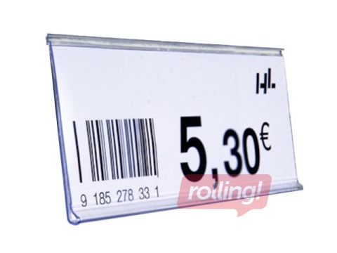 Datastrip with tape, 26x1000 mm, white