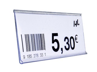Datastrip with tape, 26x1000 mm, white