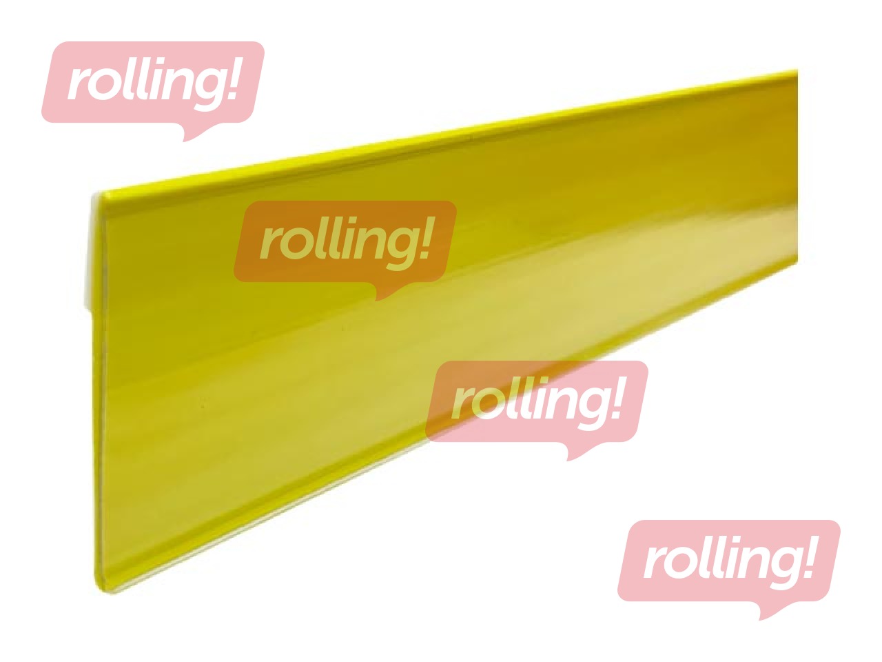 Datastrip with tape, yellow, 39x1250 mm