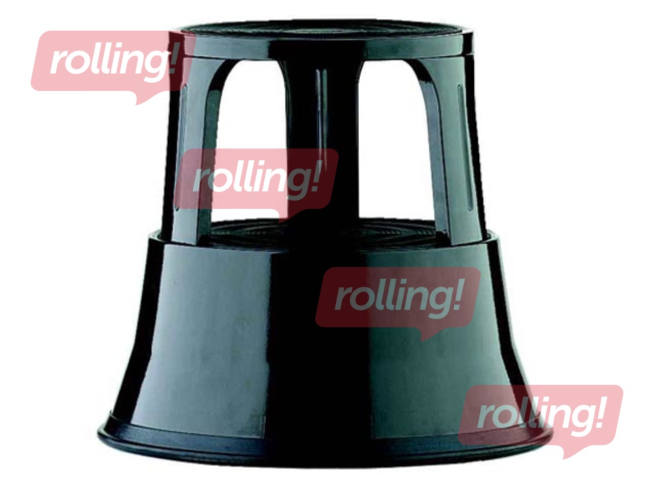 Mobile Step Stool  Alco, metal, black