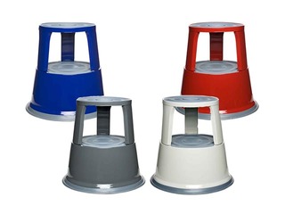 Pakāpienu soliņš Alco, metāla, melns