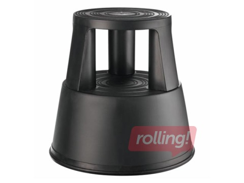Mobile Step Stool  Alco, plastic, black