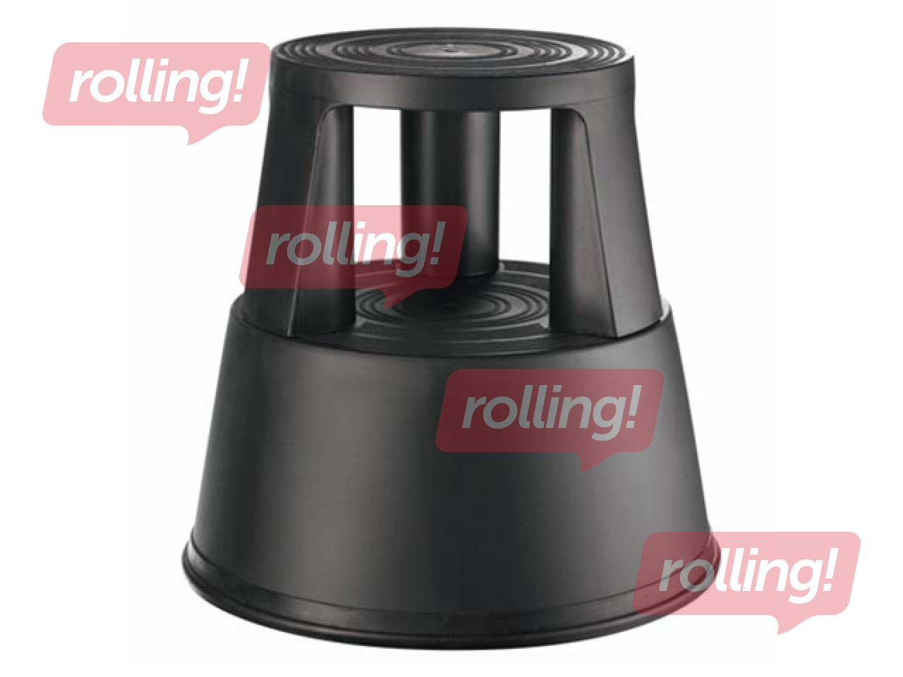 Mobile Step Stool  Alco, plastic, black