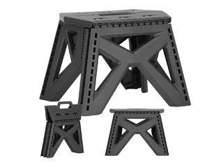 Складная подставка-ступенька Springos, чёрная, 23cм