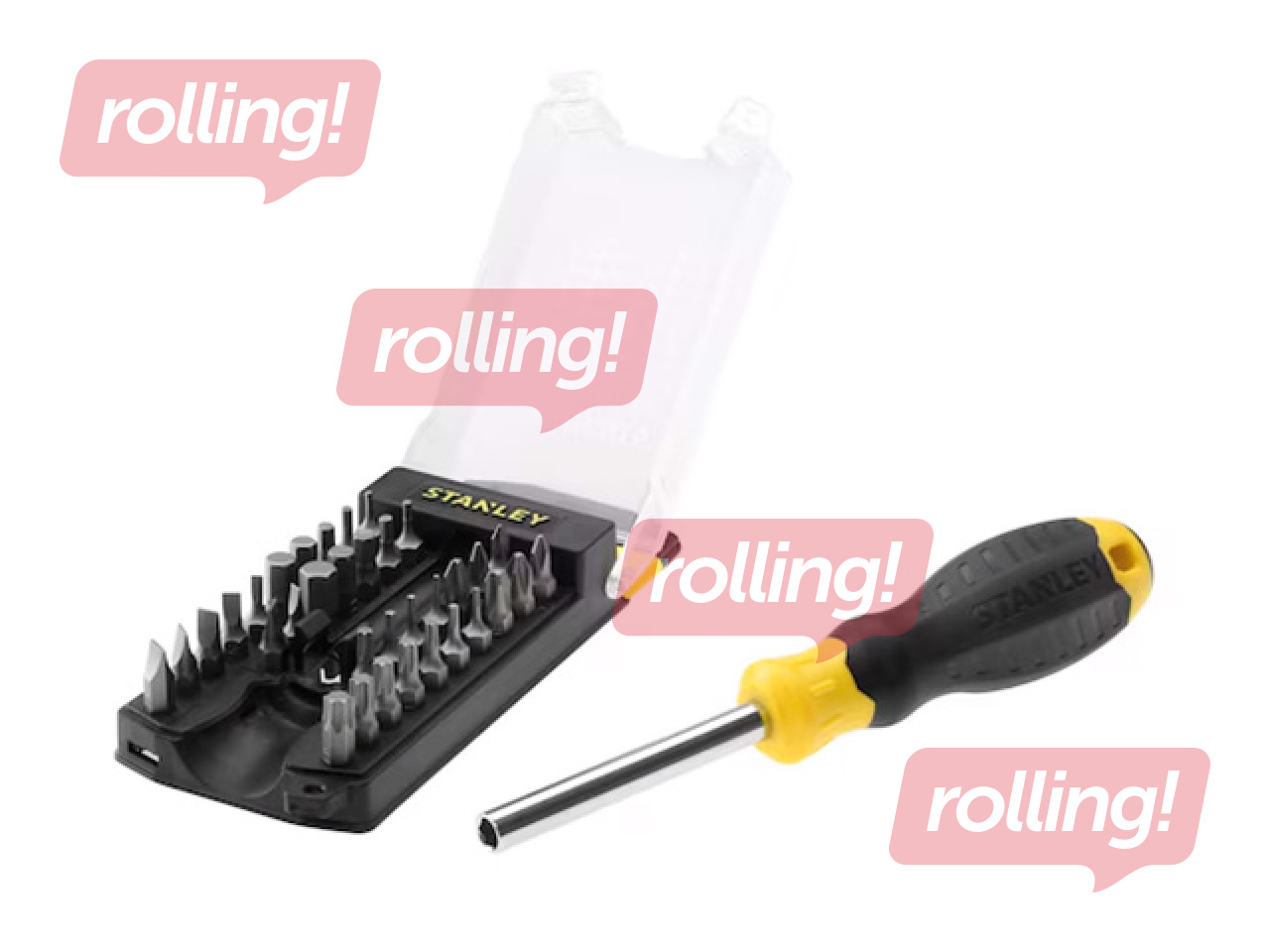Screwdriver bit set Stanley, 34 pcs