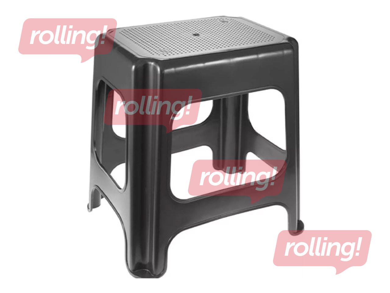 Step stool Keeeper Max Maxi, dark grey, 42.5x33.5x41cm