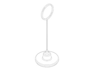 Sign holder, round base