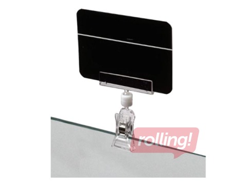 Clamp with sign holder, small