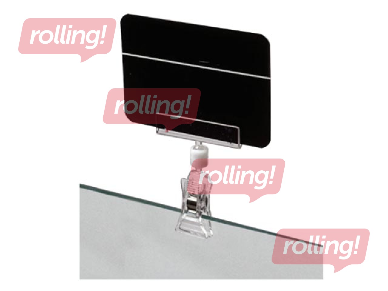 Clamp with sign holder, small