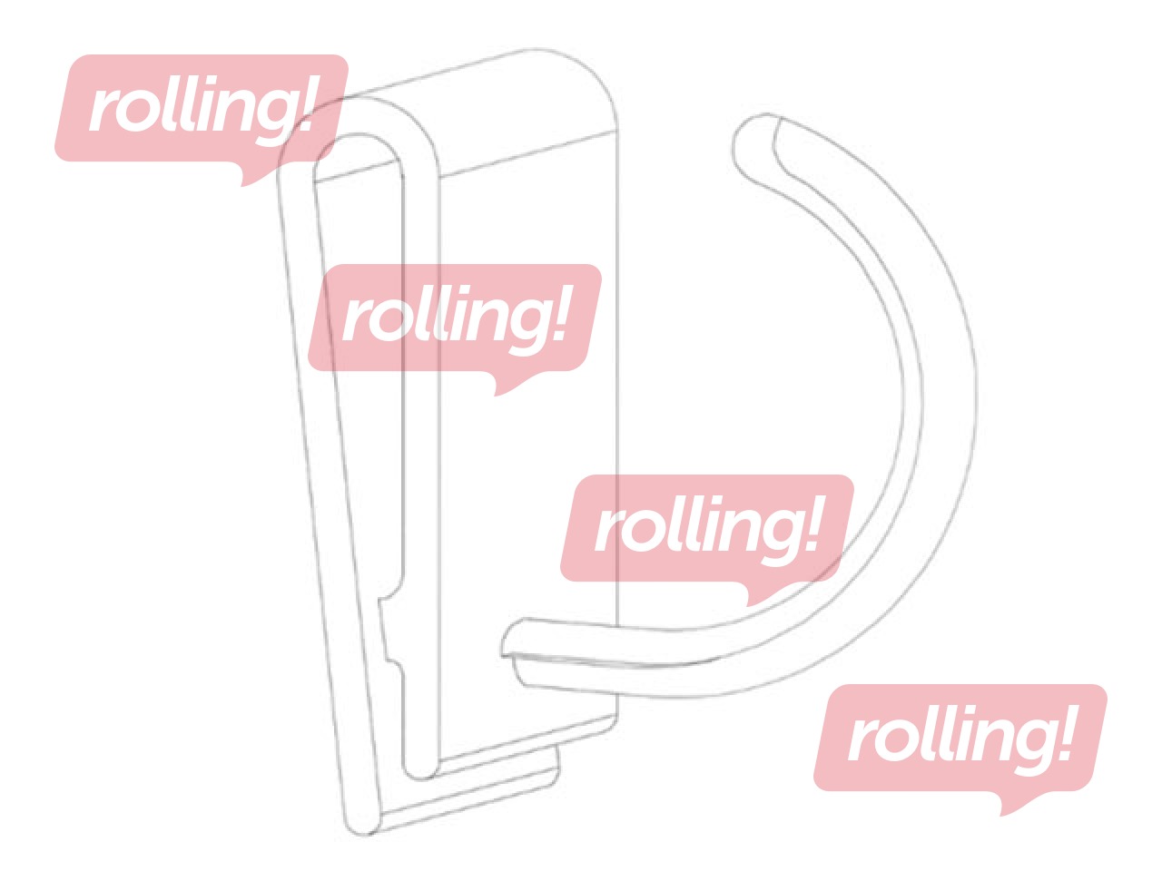 Kupona āķis ar līmlentu