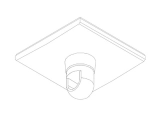 Крепление потолочное, вращающееся