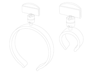 Sign holder for sausages, 70mm